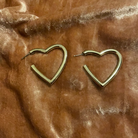 Jewelry - Gold Earrings - Heart Earrings - Womens Jewelry